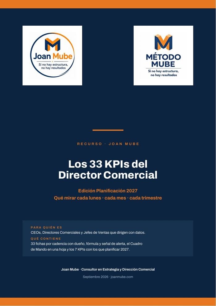 Portada de Los 33 KPIs del Director Comercial, Edición Planificación 2027